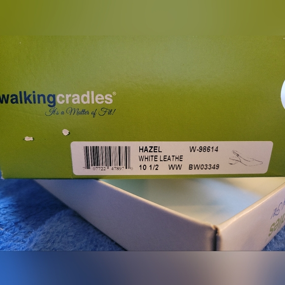 Walkingcradles white leather slingback size 10 1/2WW gently used - Picture 11 of 14